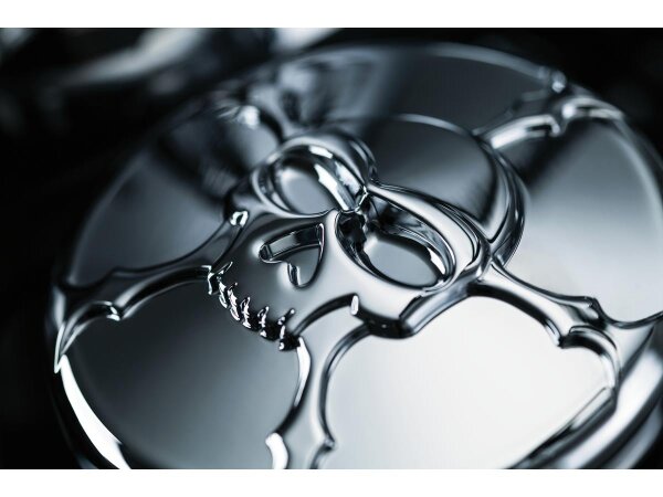 Vented Zombie Gas Cap Right Hand Thread Chrome