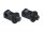 Splined Peg Adapters Black Satin