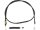 Stealth Series Clutch Cable +6" Black Vinyl All Black 68"