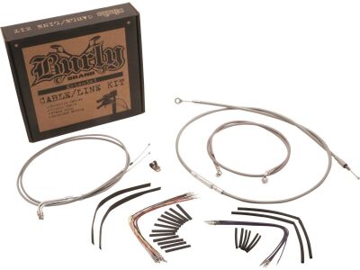 14" Gorilla Bar Cable Kit Black Vinyl Non-ABS
