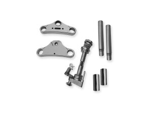 Triple Tree, 13°, For 42mm Outer Tube, Contains Weld On Steering Lock, Aluminum, Polished Triple Tree Kit