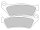 Road Platinum Mid-Metallic Brake Pads Organic Front Rear