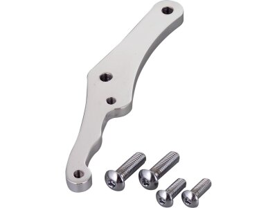 4 Piston Front Bracket, For 11,5" Rotor, Left and Right, Polished