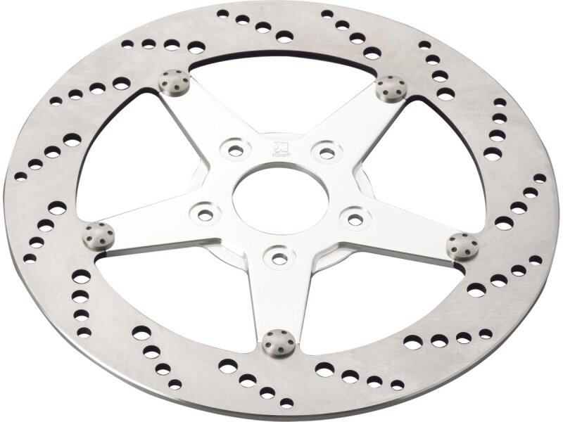 Drilled Brake Rotor Aluminium Stainless Steel 11,5" Rear Left