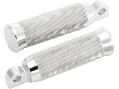 Knurled Foot Pegs for Sportster 48 and 72 Models Aluminium Polished