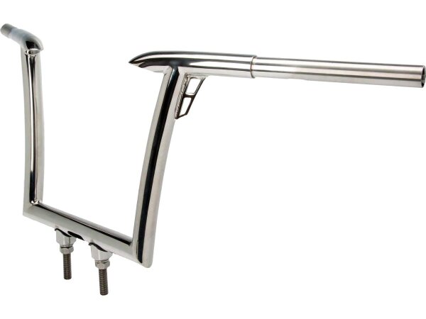 220 Reduced Reach Rick Rod Handlebar for Road Glide Relocated 42mm, Lowered 53mm Non-Dimpled 3-Hole Stainless Steel Polished 1 1/4" Throttle By Wire Throttle Cables