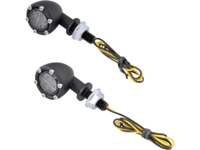 LED Turn Signal Black Anodized Clear LED