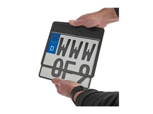 Inside License Plate Base Plate Italian Size 177x177mm Aluminium Polished