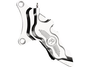 6 Piston Differential Bore Brake Caliper Chrome Left