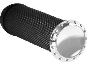 Drilled Base Grip and Footpeg Toppers Aluminium Polished