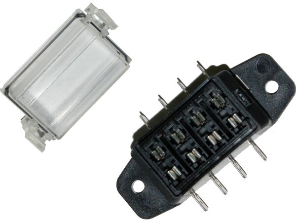 4-Position Sealed ATO Blade Fuse Holder with .25"...