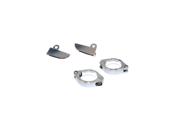 Turn Signal Bracket For 42, 43 mm fork tubes Chrome