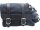 Canvas Solo Side Bag with Fuel Bottle Strut Mount Black Left