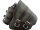 Canvas Swing Arm Saddle Bag with Bottle With Black Straps Brown Army Green Left