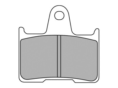 Road Platinum Mid-Metallic Brake Pads Organic Rear