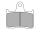 Road Platinum Mid-Metallic Brake Pads Organic Rear