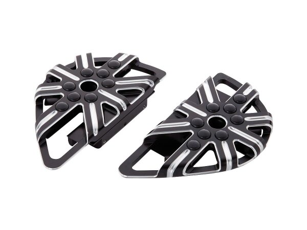 10-Gauge Passenger Floorboards Black, Anodized