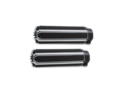 10-Gauge Grips Black Anodized 1" Throttle By Wire