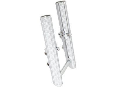 Hot Legs, 10-Gauge, Dual Disc, FLHT/FLHX/FLTR, Chrome Fork Slider