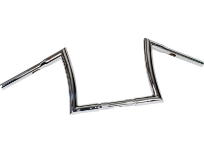 10 Bad Ape Hanger Handlebar Non-Dimpled 3-Hole Chrome 1 1/4" Throttle By Wire Throttle Cables
