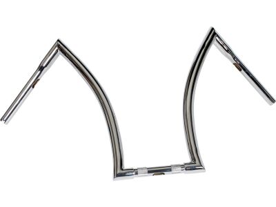 18 Bad Ape Hanger Handlebar Non-Dimpled 3-Hole Chrome 1 1/4" Throttle By Wire Throttle Cables