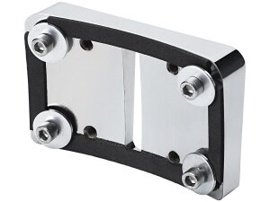 Mid-Mount License Plate Adapter Chrome