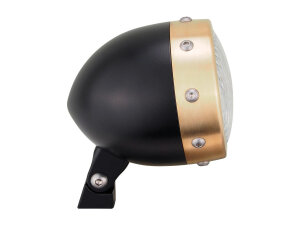 Retro 4 3/4" Headlight Black H4