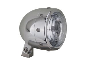 Retro 4 3/4" Headlight Aluminium Polished H4