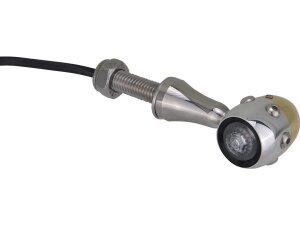 Retro LED Turn Signal V2A Polished stem Aluminium...