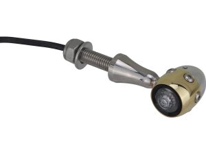 Retro LED Turn Signal V2A Polished stem Brass Polished...