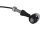 Retro LED Turn Signal V2A Black stem Black Aluminium Satin Clear
