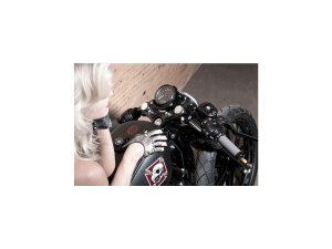 Cafe Headlight & Gauge Relocation Black Anodized