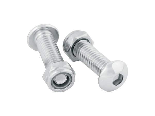Hardware Mounting Kit For Moto Foot Pegs, Chrome Mounting...