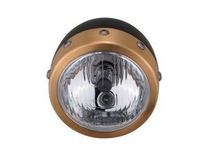 Retro 120mm Replacement Headlight Insert Chrome Clear H3