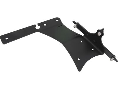 Fender Strut Side Mount License Plate Bracket for Sportster Models Black
