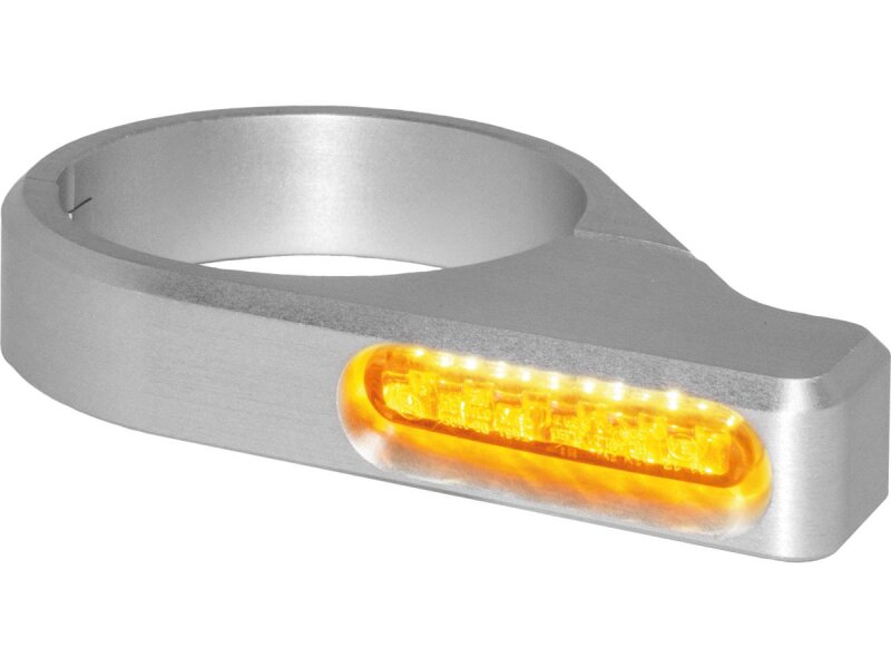 ZC-Line Classic LED Turn Signal Silver Anodized Clear LED