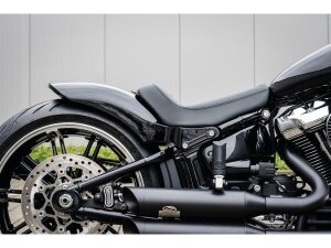 Rear Steel Fender for Milwaukee Eight Softail (Wide Frame) 260/18" Tire, With Taillight and Turn Signals Raw