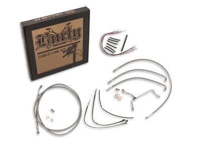 18" Gorilla Bar Cable Kit Stainless Steel Clear Coated ABS