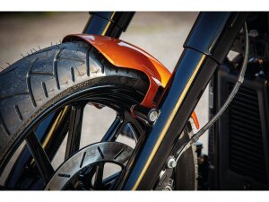 Steel Front Fender for Softail Models Short Version for Slim, Deluxe, Heritage Raw 16"