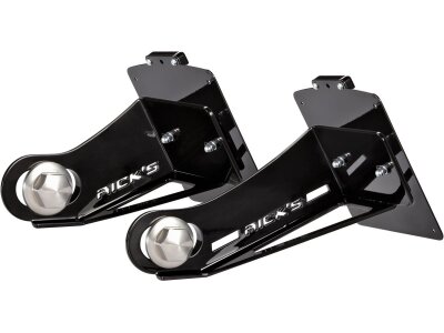 Long License Plate Side Mount Kit for Softail M8 Long, German specification Gloss Black