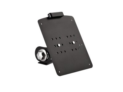 Long License Plate Side Mount Kit for Softail M8 Long, German specification Gloss Black