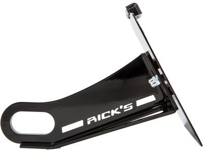Long License Plate Side Mount Kit for Softail M8 Long, Austrian specification Black Anodized