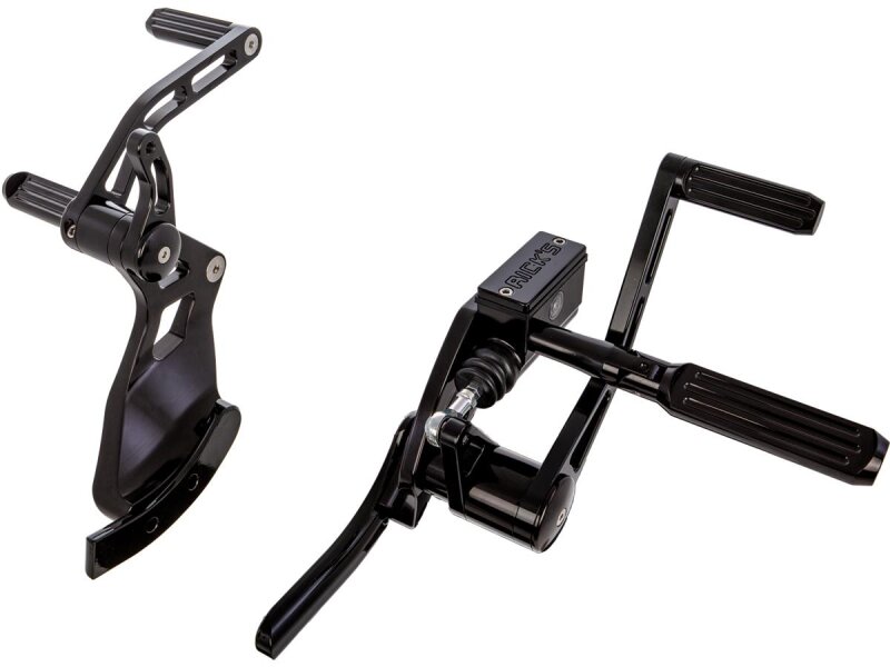 Forward Control Kit 4" Forwarded, with AK4.7 Pegs Black Anodized