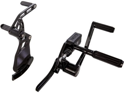 Forward Control Kit 4" Forwarded, with AK4.7 Pegs Black Anodized