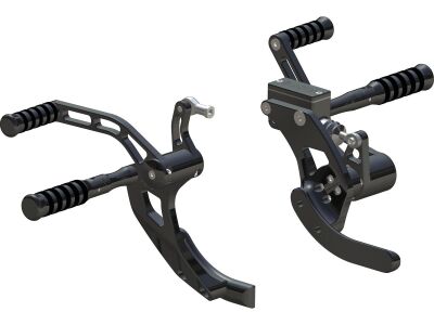 Forward Control Kit 2" Forwarded, with O-Ring Pegs Black Anodized