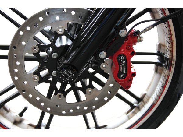 Front Axle Cover With Cult Werk logo Black Gloss Powder Coated