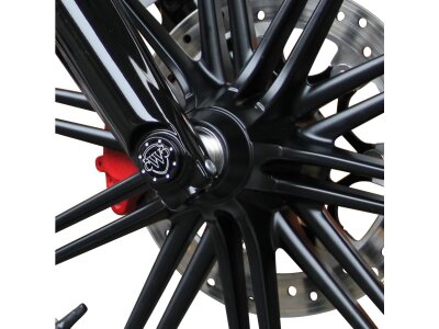 Front Axle Cover With Cult Werk logo Black Gloss Powder Coated