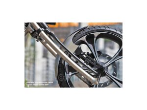 Front Steel Fender Shorty, For 23" Wheel, 130mm Tire Raw