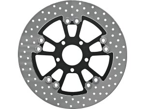 Round 300 mm Floated Brake Disc Vegas Black Satin Front Rear