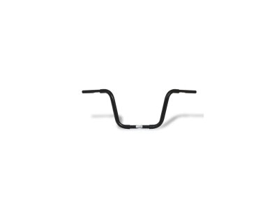 300 Fat Ape Hanger Handlebar with 1 1/4" Clamp Diameter Non-Dimpled 3-Hole Black Powder Coated 1 1/4" Throttle By Wire